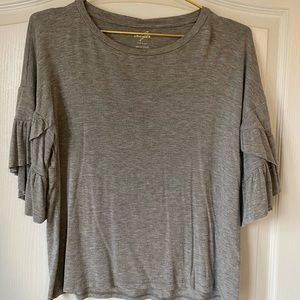 Boutique ruffle sleeve top